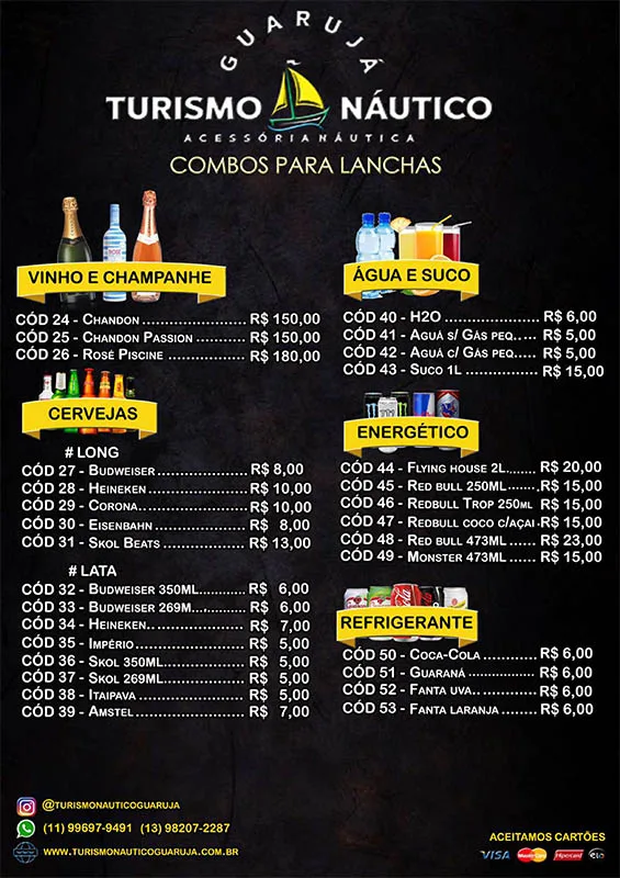 Combo de passeio de lancha no Guarujá - opções especiais